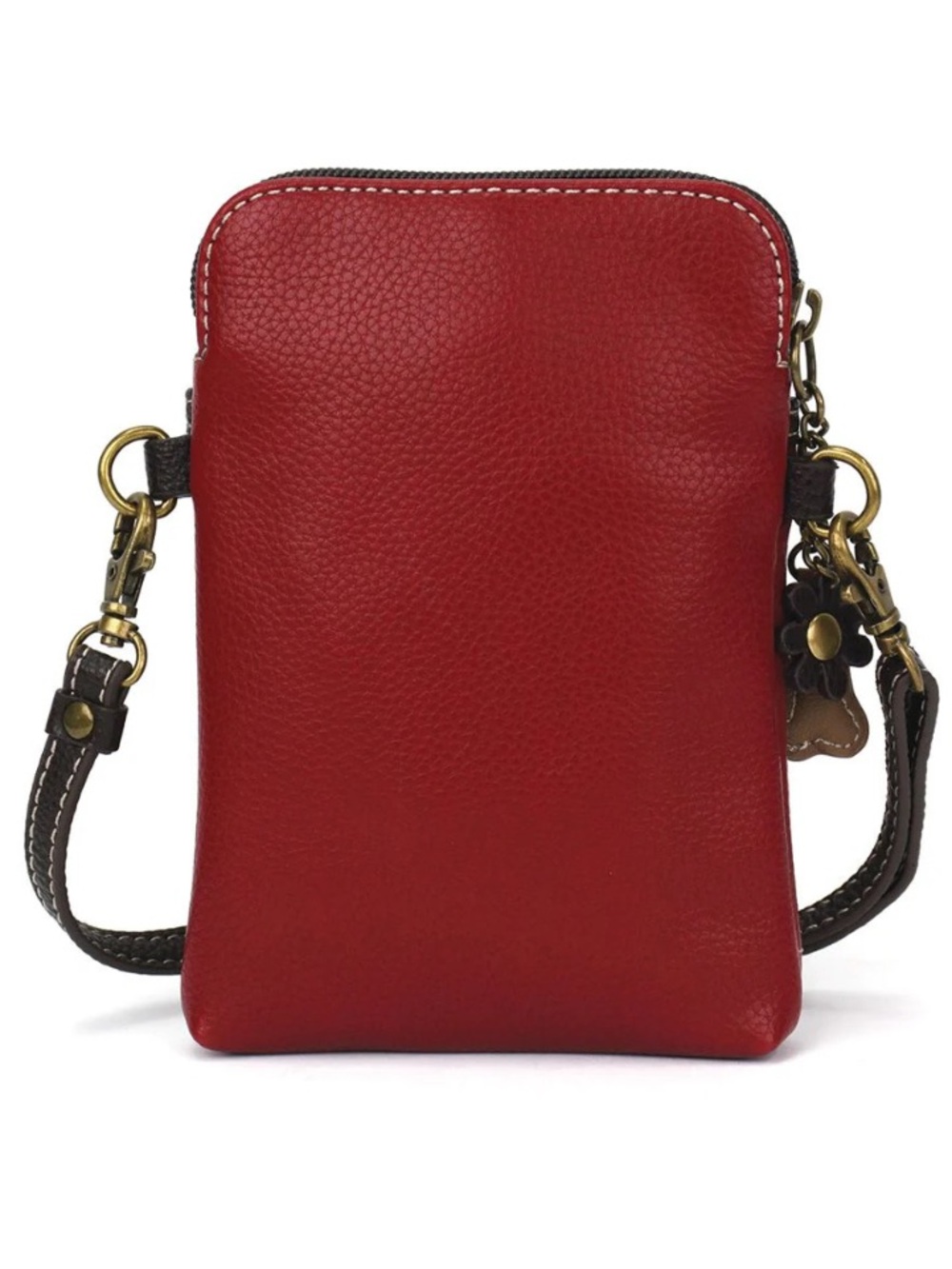 Chala NWT Crossbody Phone Pouch/wallet, White Westie, charms, 7x5 - Picture 2 of 11